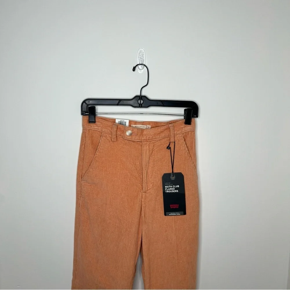 NWT Levi’s Math Club Coral Corduroy Trousers Size 25 - Picture 2 of 10